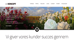 Desktop Screenshot of detkoncept.dk